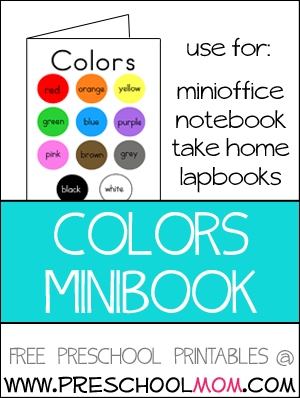 Color Preschool Printables - Preschool Mom