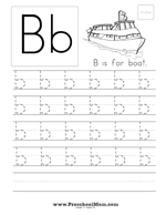 with handwriting printables drawing box Activities B Preschool Printables  Letter &  Mom