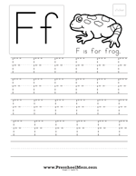 Letter F Preschool Printables