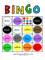 Free Preschool Bingo Games - Preschool Mom