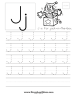 Letter J Preschool Printables
