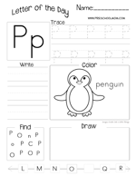 Letter P Preschool Printables - Preschool Mom